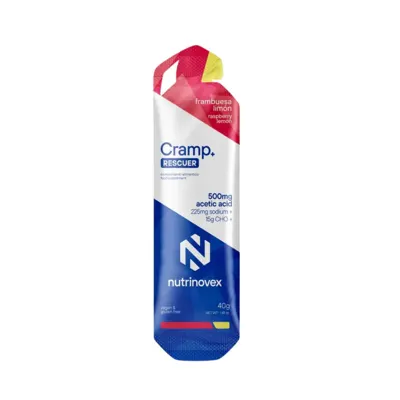 Nutrinovex Cramp Rescuer Energy Gel Raspberry Lemon 15g Cho