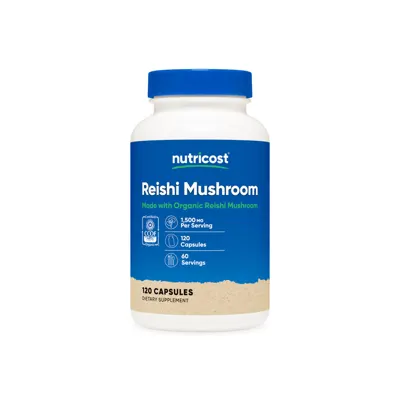 Nutricost Made With Organic Reishi Mushroom Capsules