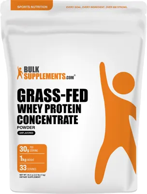 Grass-Fed Whey Protein Concentrate Powder - Powder / 1 Kilogram (2.2 lbs)