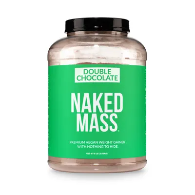 Double Chocolate Vegan Mass Gainer Supplement | Naked Vegan Mass - 8LB