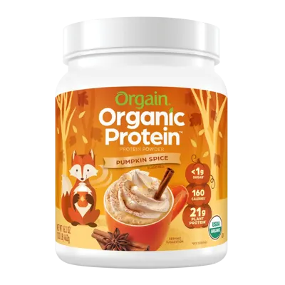 Organic Protein™ Plant Based Protein Powder - Pumpkin Spice - 1.02lb Canister