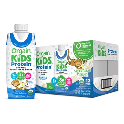 Kids Protein Organic Nutrition Shake - Vanilla - 12 Shakes