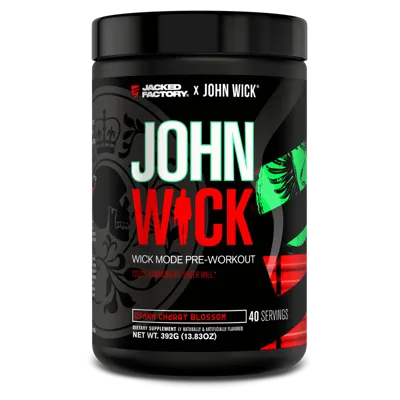 Jacked Factory X John Wick - Wick Mode Pre-Workout - Baba Yaga Blue Raz