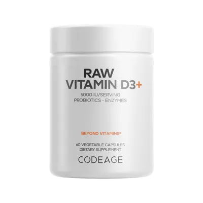 Codeage Raw Vitamin D3+ - 60 Capsules