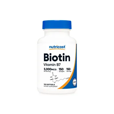 Nutricost Biotin Softgels - 10000 mcg