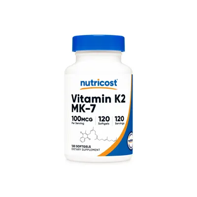 Nutricost Vitamin K2 MK-7 Softgels - 240 Softgels