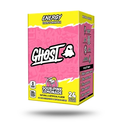 Ghost® Energy Sticks 24-Pack | Sour Pink Lemonade - 24 Sticks