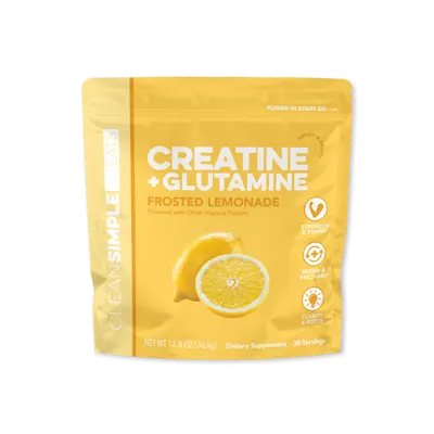 Creatine + Glutamine: Frosted Lemonade (30 Serving Bag)