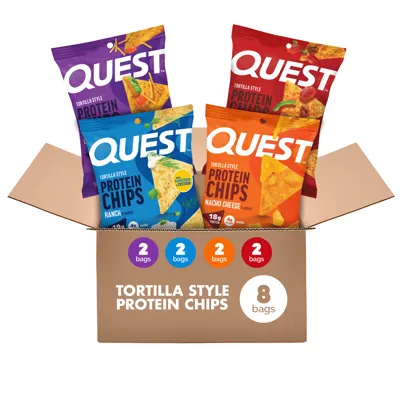 Variety Pack Tortilla Style Protein Chips - 4-Pack (4 x 8 ct. Box)
