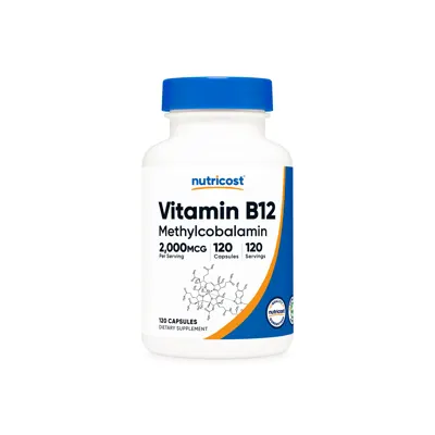Nutricost Vitamin B12 Capsules - 1000 MCG / 120 Caps