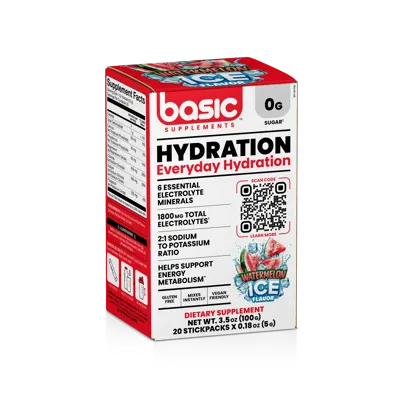 Basic Supplements Basic Hydration, Watermelon Ice