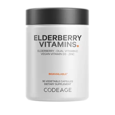 Codeage Organic Black Elderberry Blend - 90 Capsules / Unflavored