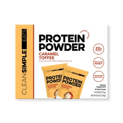 Protein Powder: Caramel Toffee (10 Single Serving Stick Packs)