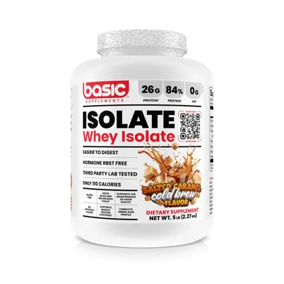 Basic Supplements Basic Isolate 5lb, Salted Caramel Cold Brew