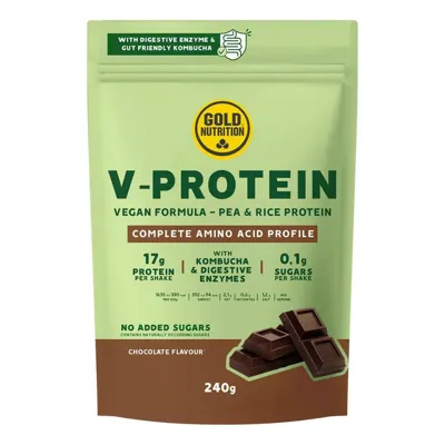 GoldNutrition V-Protein Kombucha Vegan Protein Chocolate 240g