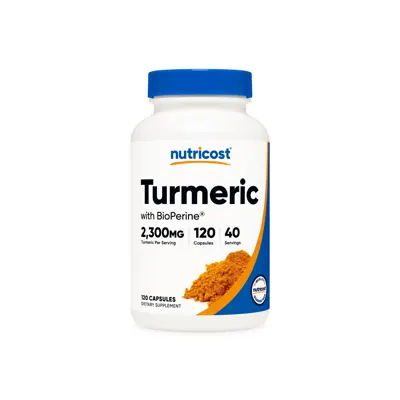 Nutricost Turmeric Capsules - 120 Caps