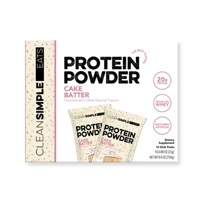 Protein Powder: Cake Batter (10 Single Serving Stick Packs)